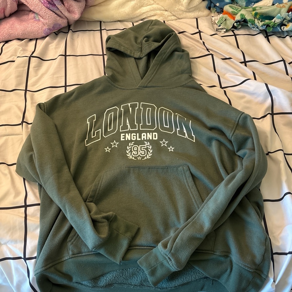 Refuge Olive London England Hoodie
